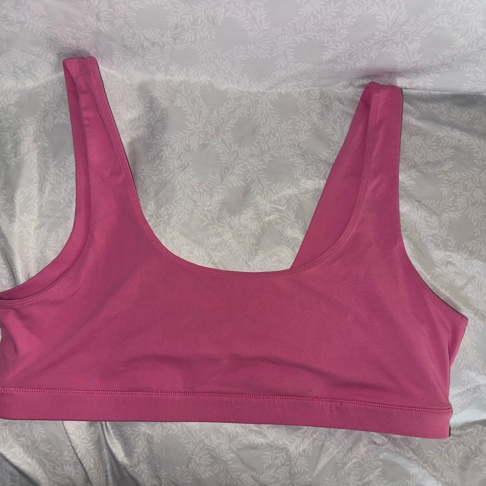 Fabletics Pink Seamless Sports Bra Medium Support